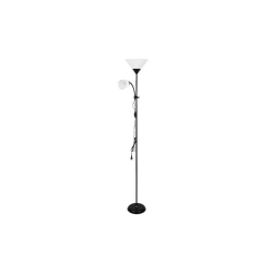 Lampa podłogowa Duos E27 E14 176cm czarna
