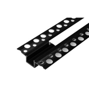 Profil LED PCV 50x12 Wpuszczany GK czarny 2m Mlecz