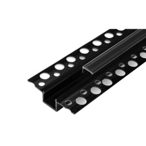 Profil LED PCV 50x12 Wpuszczany GK czarny 2m Tran