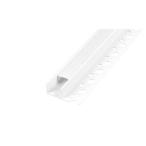 Profil LED PCV 33x12 Wpusz glazura biały 2m Mleczn
