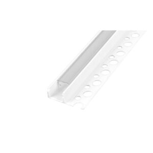 Profil LED PCV 33x12 Wpusz glazura biały 2m Trans