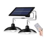 Lampa LED solarna high bay x2 z pilotem
