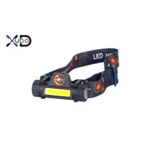 Latarka LED czołowa 1W COB + 1W LED akumulator
