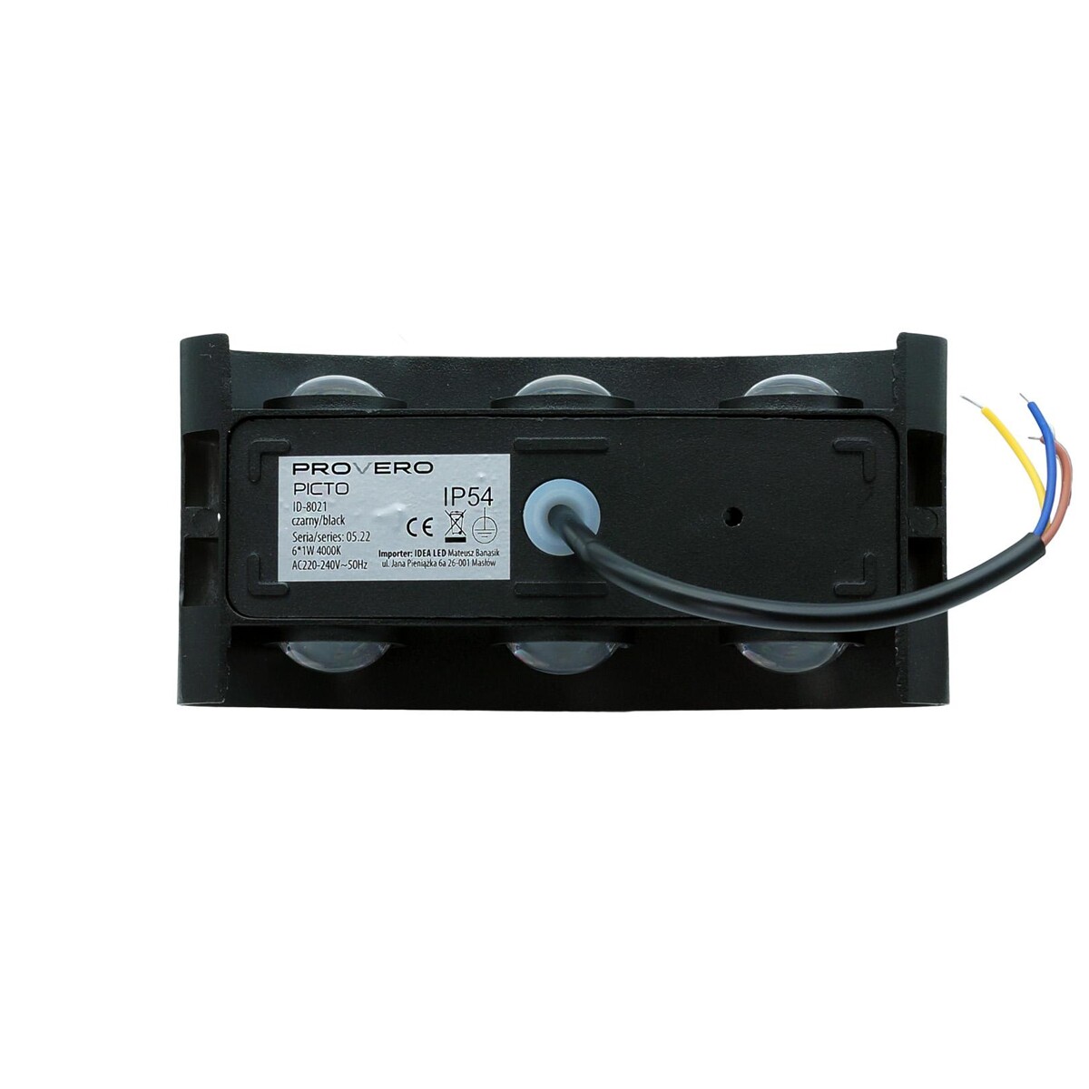 Kinkiet elewacyjny zewnetrzny lampa czarna góra dół 6w IP54 7 Kinkiet elewacyjny zewnetrzny lampa czarna góra dół 6w IP54 - obrazek 7
