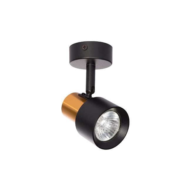 Kinkiet GU10 LED Katia ruchomy 60mm x1 czarny. 1 Kinkiet GU10 LED Katia ruchomy 60mm x1 czarny.