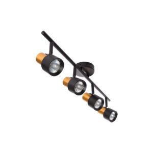 Kinkiet GU10 LED Katia ruchomy 600mm x4 czarny.
