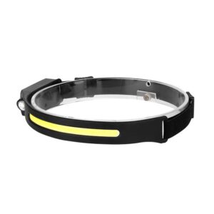 Latarka LED czołowa 3W COB + 1W LED sensor akumula