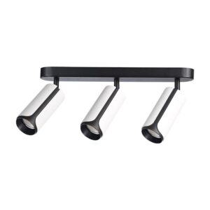 Kinkiet GU10 LED Sento ruchomy x3 biały+czarny.