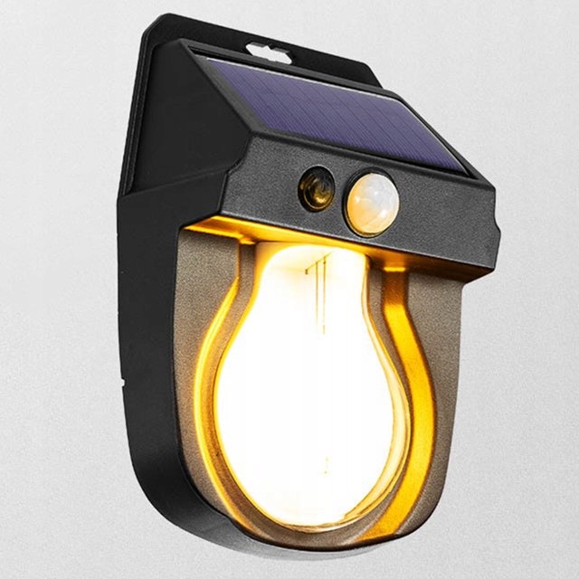 Lampa ogrodowa solarna kinkiet elewacyjny ścienny 1w LED z czujnikiem PIR 14 Lampa ogrodowa solarna kinkiet elewacyjny ścienny 1w LED z czujnikiem PIR - obrazek 14