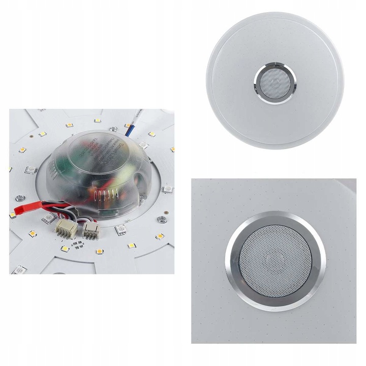 Lampa sufitowa LED RGB z głośnikie bluetooth kolorowa 40w pilot aplikacja 7 Lampa sufitowa LED RGB z głośnikie bluetooth kolorowa 40w pilot aplikacja - obrazek 7