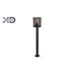 Lampa ogrodowa E27 LED IP44 Smoke czarna.