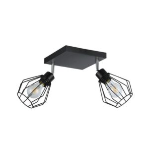 Kinkiet E27 LED Otto ruchomy x2 czarny