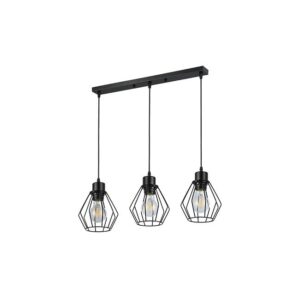 Oprawa wisząca E27 Otto x3 50cm czarna