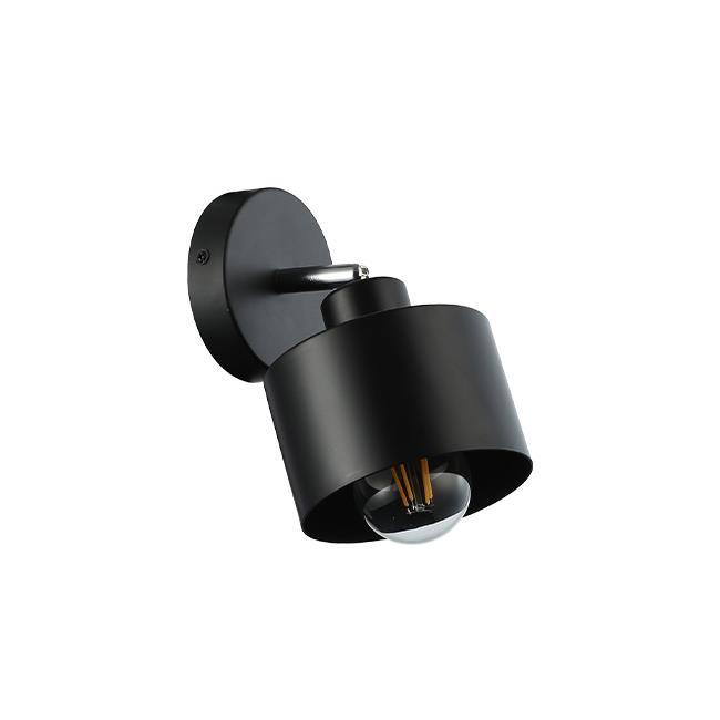 Kinkiet E27 LED Elza ruchomy x1 czarny 1 Kinkiet E27 LED Elza ruchomy x1 czarny