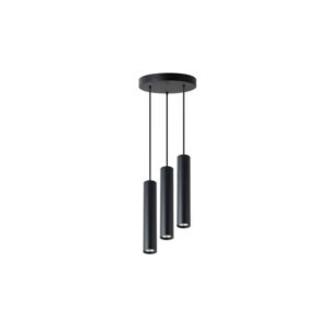Lampa wisząca Keon GU10 x3 okrąg czarny.
