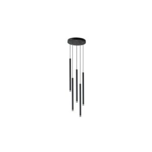 Lampa wisząca Piero G9 x5 okrąg czarny