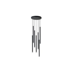Lampa wisząca Piero G9 x7 okrąg czarny