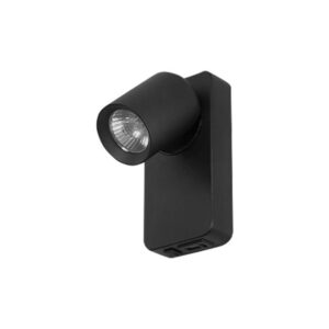 Kinkiet do czytania Timo GU10 czarny USB A+C.