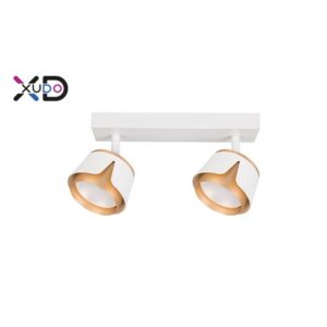 Kinkiet GX53 LED x2 biały+złoty