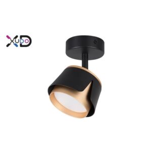Kinkiet GX53 LED x1 czarny+złoty.