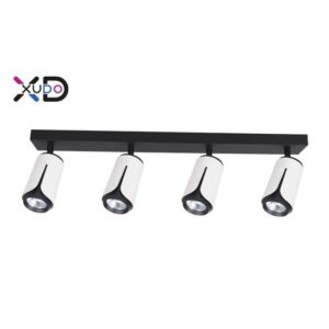 Kinkiet GU10 LED x4 biały+czarny.