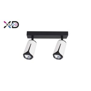 Kinkiet GU10 LED x2 biały+czarny