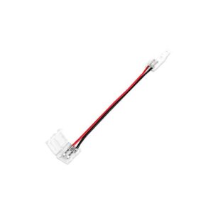 Złączka do taśmy LED 10mm zatrzaskowa z kablem x2