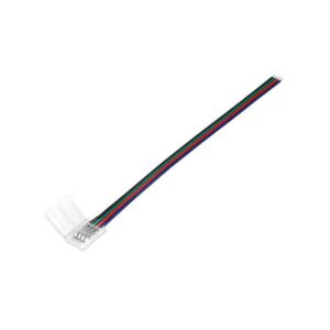 Złączka do taśmy LED 10mm zatrzask. RGB z kablem