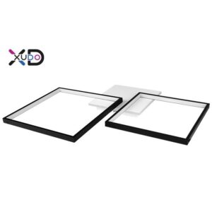Żyrandol LED 45W 69x52cm czarny CCT pilot.