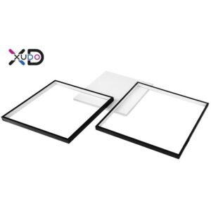 Żyrandol LED 57W 79x58cm czarny CCT pilot.