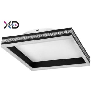 Żyrandol LED 46W 40x40cm 4000K czarny.