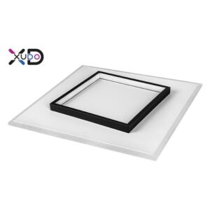 Żyrandol LED 32W 40x40cm 4000K czarny.