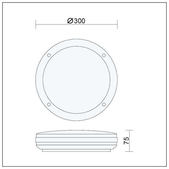 Lampa zewnetrzna sufitowa plafon kinkiet ogrodowy E27 LED IP44 aluminium 5 Lampa zewnetrzna sufitowa plafon kinkiet ogrodowy E27 LED IP44 aluminium - obrazek 5