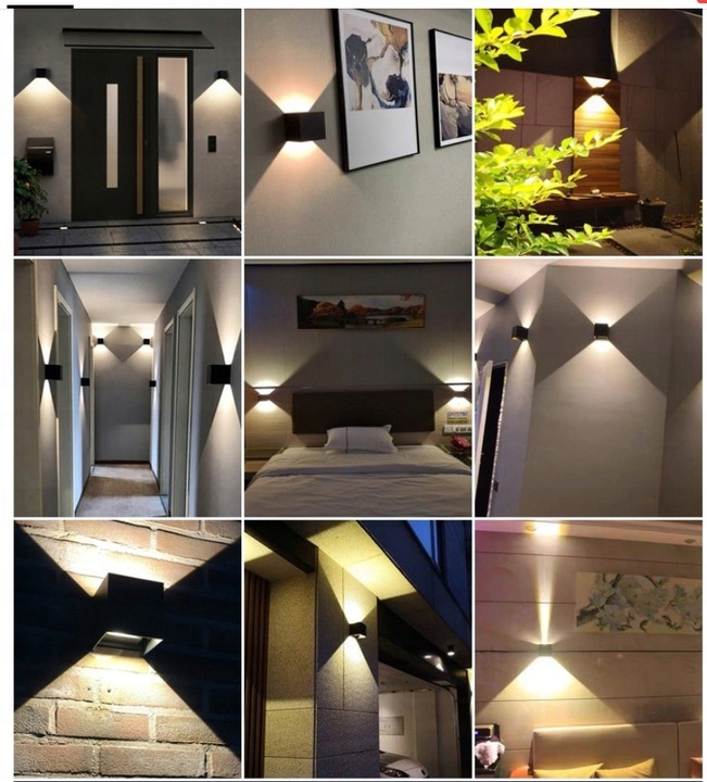 Lampa elewacyjna zewnetrzna LED 6w kinkiet na balkon taras IP54 12 Lampa elewacyjna zewnetrzna LED 6w kinkiet na balkon taras IP54 - obrazek 12
