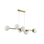 Oprawa wisząca E27 Bali-12 90cm x6 złota