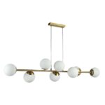 Oprawa wisząca E27 Bali-12 120cm x8 złota