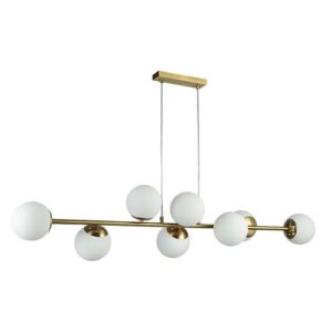 Oprawa wisząca E27 Bali-12 120cm x8 złota