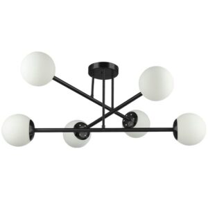 Żyrandol LED E27 Bali-12 74cm x6 czarny