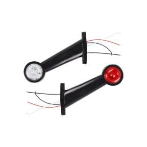 Lampa obrysowa LED 12-24V biała+czerwona 2szt