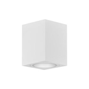 Oprawa natynkowa GU10 kwadrat 80x100 akryl biała.