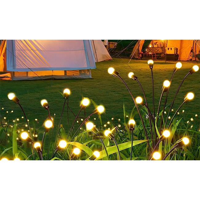 Lampa LED solarna ogrodowa wbijana x8 LED 73cm 2 Lampa LED solarna ogrodowa wbijana x8 LED 73cm - obrazek 2