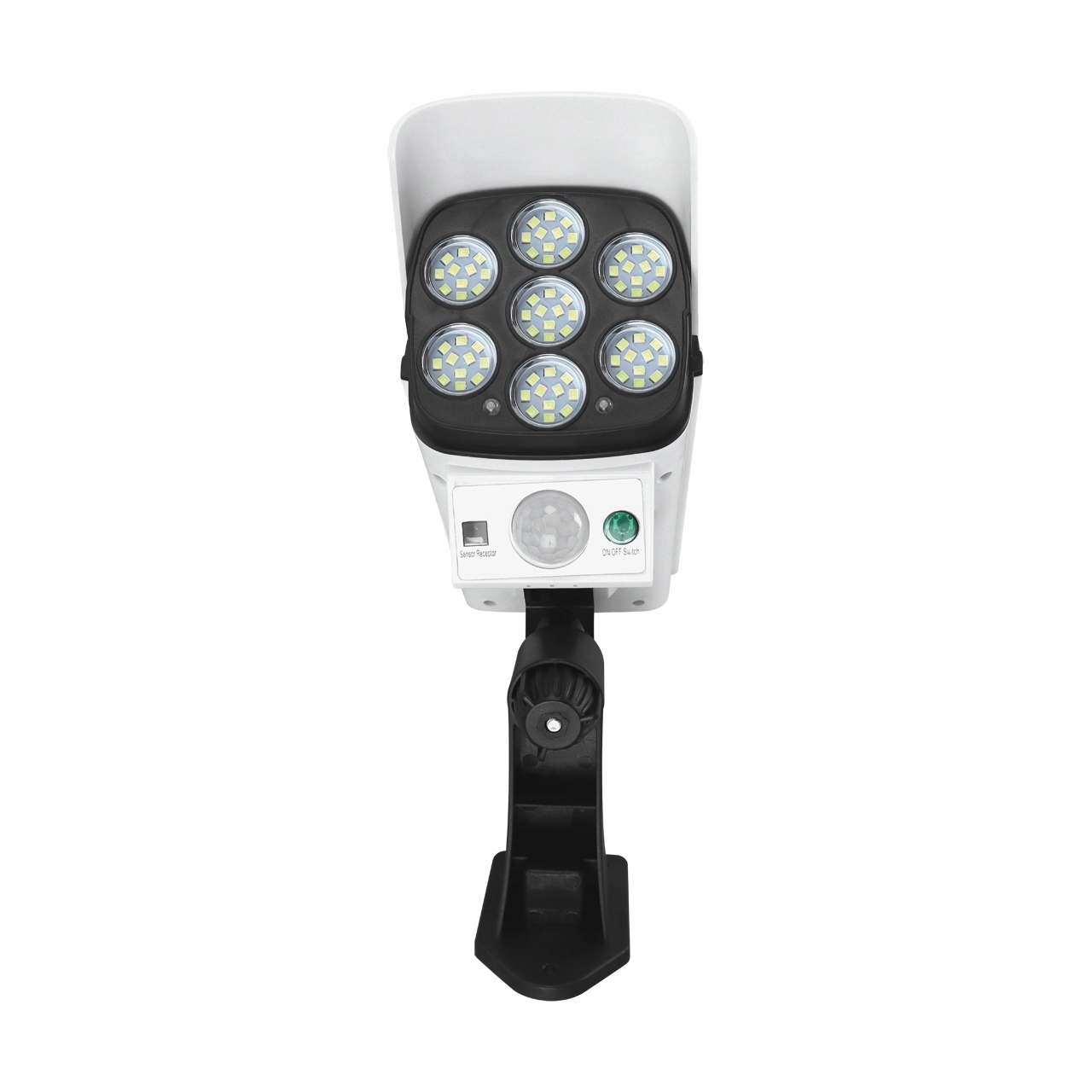 Naświetlacz solarny LED 5w PIR lampa elewacyjna biała atrapa kamery pilot 5 Naświetlacz solarny LED 5w PIR lampa elewacyjna biała atrapa kamery pilot - obrazek 5