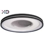 Plafon LED 3CCT 68W 48cm czarny pilot