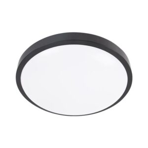 Plafon LED Luvo 24W okrągły 4000K czarny czujn DIP