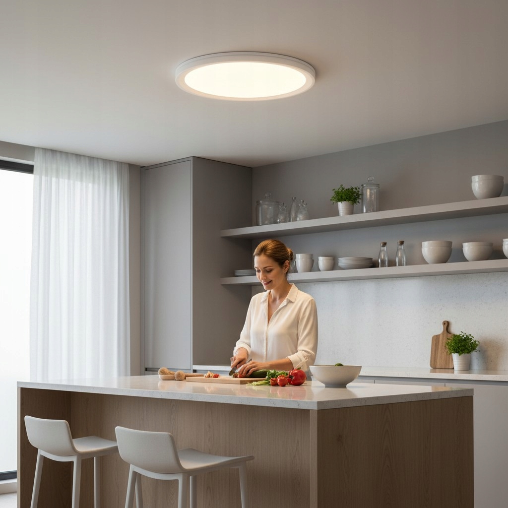 Plafon lampa sufitowa natynkowa LED 24w zmienna barwa światła CCT biała 10 Plafon lampa sufitowa natynkowa LED 24w zmienna barwa światła CCT biała - obrazek 10