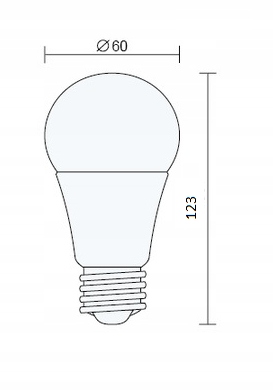 Żarówka LED a60 E27 11w 4000k czujnik mikrofalowy ruchu zmierzchu 6 Żarówka LED a60 E27 11w 4000k czujnik mikrofalowy ruchu zmierzchu - obrazek 6