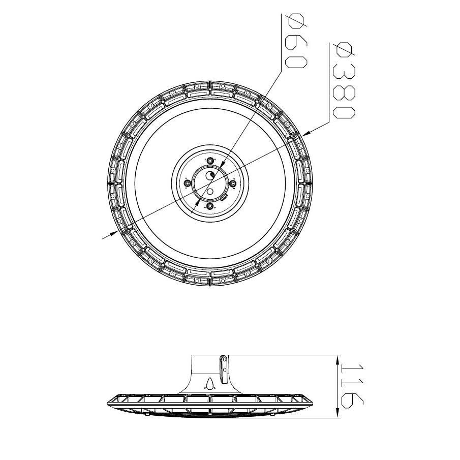 Lampa LED parkowa latarnia Ramon 60W 4000K 3 Lampa LED parkowa latarnia Ramon 60W 4000K - obrazek 3