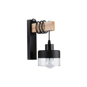 Kinkiet E27 LED Stark wiszący x1 czarny + WD