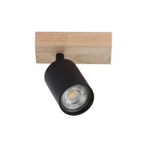 Kinkiet GU10 LED Dabi ruchomy x1 czarny + WD
