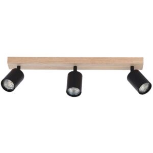 Kinkiet GU10 LED Dabi ruchomy x3 czarny + WD